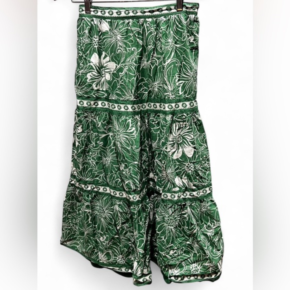 Japna Dresses & Skirts - Japna Green Floral Maxi Skirt